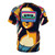 Analog audio t-shirt featuring a Mona Lisa inspired DJ design - Back