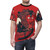 A striking abstract art design featuring a wolf pack in the wilderness, with a powerful and mysterious atmosphere. - men front