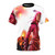 Lavagirl inspired t-shirt featuring a colorful volcano and lava design