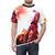 Lavagirl inspired t-shirt featuring a colorful volcano and lava design - men front