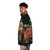 Retro sci-fi puffer jacket with vintage robot and Japanese style design - men side left