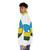Rwanda Countryball Puffer Jacket featuring the vibrant flag and national symbols - men side left