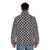 Ruth Bader Ginsburg inspired puffer jacket featuring a bold RBG pattern - men back