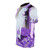 Enchanting fantasy-inspired t-shirt featuring a majestic purple unicorn in a lush forest setting - men left