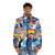 Adam Sandler collage puffer jacket, featuring iconic movie characters and memes - men front