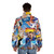 Adam Sandler collage puffer jacket, featuring iconic movie characters and memes - men back