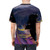 Cosmic sailing adventure t-shirt featuring a space pirate ship silhouetted against a starry galaxy background - men back