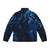Vibrant abstract puffer jacket showcasing a stunning nature-inspired design - Back
