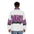 Rush Distressed Logo Puffer Jacket featuring the iconic band logo - men back