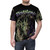 A bold and striking t-shirt design featuring a powerful pestilence king, inspired by the world of Warhammer. - men front