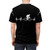 Cycling Heartbeat T-Shirt with a heart-shaped bicycle design - men back