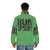 Jungle-inspired puffer jacket with Creedence Clearwater Revival-themed minimal design - men back