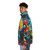 Retro video games puffer jacket with Zool V2 design - men side left