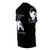 Landseer dog design with wine glass on an all-over print t-shirt - men right