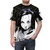 Cyberpunk girl in futuristic style on an all-over-print t-shirt - men front
