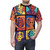Cyberpunk-inspired Doctor Who t-shirt with Cybermen and pop art design - men front