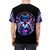 Cyber geisha themed t-shirt with futuristic Japanese inspired graphics - men back