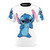 A stylish and comfortable t-shirt featuring a charming design of the beloved character Stitch from the popular "Lilo & Stitch" franchise.