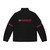 A stylish red puffer jacket featuring the Royal Concertgebouw Orchestra logo - Back