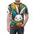 Enchanting t-shirt featuring a playful print of adorable animals in a whimsical, nature-inspired design - men front
