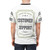 Graphic t-shirt with text "Customer Support" in a modern design - men back