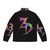 Zeds Dead Puffer Jacket with psychedelic, trippy, tie dye design for EDM festivals and shows - Back
