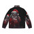 Zombie Santa Claws Puffer Jacket with Spooky Holiday Design - Back