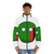 Zambia flag puffer jacket with country ball design - men front