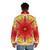 Rose Star Of The Eighth Ray Puffer Jacket with spiritual and transcendent design - men back
