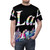 Colorful t-shirt with sin design, perfect for LGBTQ pride and Los Angeles - men front