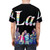 Colorful t-shirt with sin design, perfect for LGBTQ pride and Los Angeles - men back