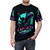 Sci-Fi Inspired Alien Graphic T-Shirt with a unique custom design featuring an outer space theme - men front