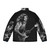 Rory Gallagher Drawing Puffer Jacket - Iconic Artwork of Legendary Irish Guitarist - Back