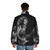 Rory Gallagher Drawing Puffer Jacket - Iconic Artwork of Legendary Irish Guitarist - men back