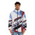 Z4 GTLM race car puffer jacket, featuring the iconic BMW sports car design - men front