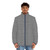Glen plaid classic puffer jacket with a refined and conservative design - men front