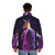 Roo Kangaroo Atheism Is Unstoppable Logo Puffer Jacket - men back
