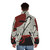 Ronin Puffer Jacket with Japanese Samurai Inspired Design - men back