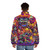 Ghosts N Goblins puffer jacket, featuring classic video game characters - men back