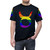 Taurus zodiac symbol with LGBT+ pride flag colors on a t-shirt - men front