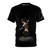 Adventure-inspired graphic tee featuring Lara Croft-style silhouette and tomb raider-themed design