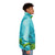 Puffer jacket featuring iconic Roger Dean fantasy landscape artwork inspired by Yes album covers - men side right