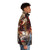 Roddy Frame Aztec Camera inspired artistic puffer jacket with Scottish music influence - men side right