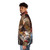Roddy Frame Aztec Camera inspired artistic puffer jacket with Scottish music influence - men side left