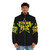 Young Talent Time Puffer Jacket by MozDesigns featuring 80s retro style from Australia - men front