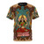 Vibrant t-shirt design featuring the Hindu goddess Lakshmi, the goddess of wealth and prosperity
