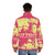 Fuzzbox 80s inspired puffer jacket in a stylish and cozy design - men back