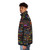 Rock bands classic t-shirt puffer jacket with retro music inspired design - men side left