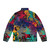 Rock band puffer jacket with cool graphic design - Back
