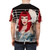 Model wearing a high-quality graphic t-shirt featuring a striking Kylie tension design - men back